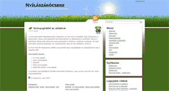 Desktop Screenshot of nyilaszarocsere.info